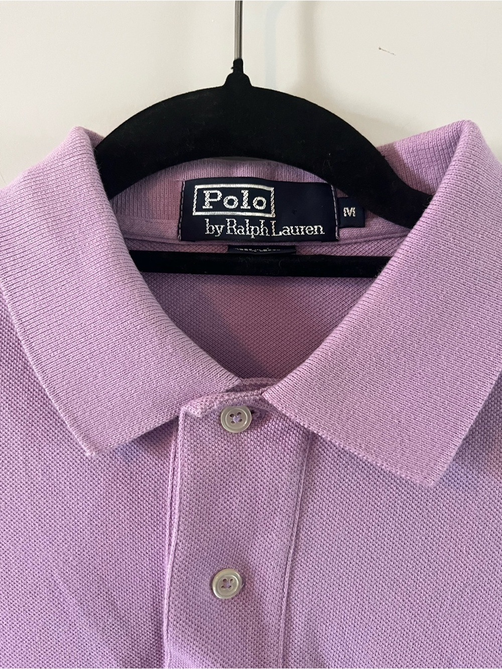 Polo by Ralph Lauren Men’s Size Med Lavender/Pastel Purple Polo Shirt